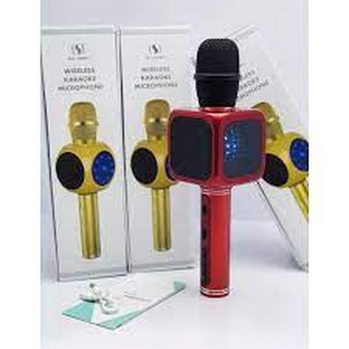 Mic Karaoke YS-61 Kèm Loa Hiệu Ứng Đèn Led Hát Tại Nhà Cực Hay, Có Nâng Giọng , Micro Cầm Tay
