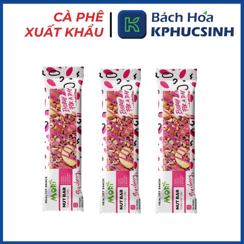 Thanh hạt chùm ngây moringa vị dâu KPHUCSINH - Hàng Chính Hãng