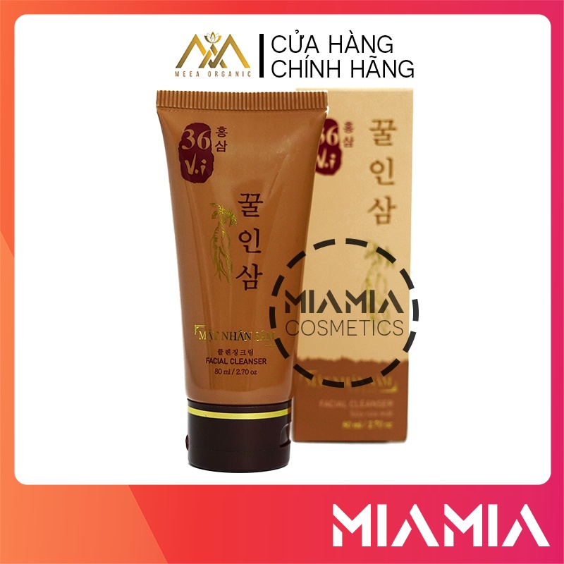 Sữa Rửa Mặt Nhân Sâm 36 Vị ngăn ngừa mụn, loại bỏ tế bào chết chính hãng MeeA Organic
