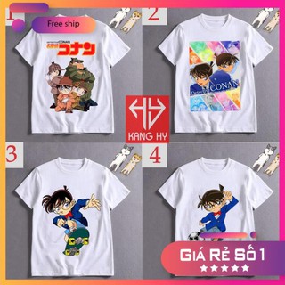 HOT SALE- SALE- 4 mẫu áo thun in hình conan in tại shop Vải Cotton 4 chiều F120  - ADT Store