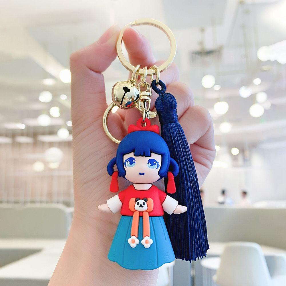 Móc Khóa Búp Bê Hanfu Tua Rua Dễ Thương