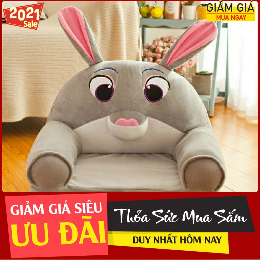 [Ghế lười]Ghế lười hình thú,sofa giường cho bé(thú xám)