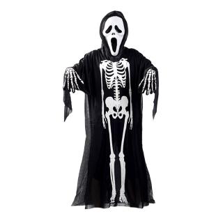 ⚡-YO-Skull Skeleton Ghost Cosplay Costume Halloween Fancy Dress+Devil Mask+Gloves