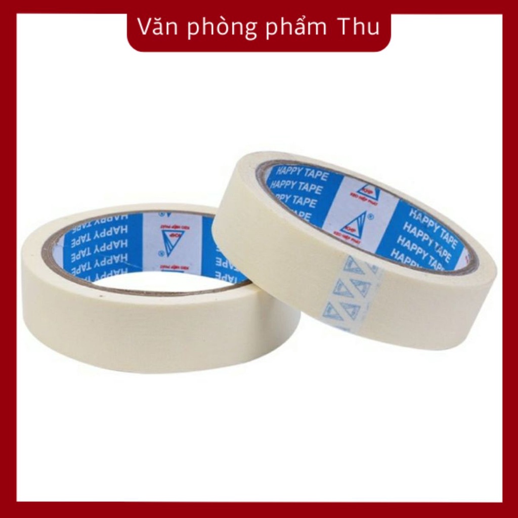 Băng keo giấy đủ loại  2F4 - 4F8 loại dày viết lên được