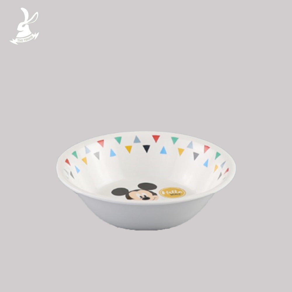 Bộ chén dĩa ăn dặm trẻ em hoa văn Mickey Geo cao cấp thương hiệu Superware