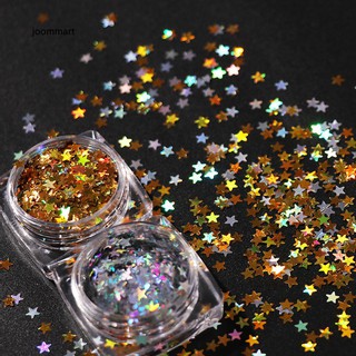 Lọ kim tuyến trang trí móng tay nghệ thuật hình ngôi sao 5 cánh độc đáo