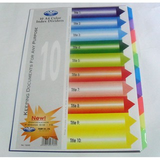 Chia file nhựa 10 lá