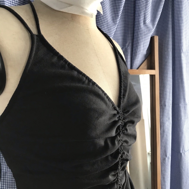 Jee- Black Narla dress- Đầm đen rút nhún