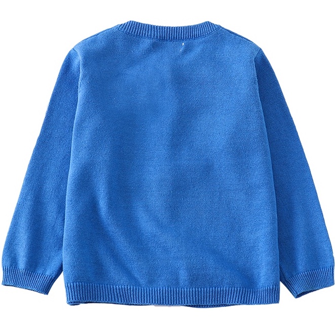 LJMOFA KIDS Áo Khoác Len Dệt Kim Mỏng Tay Dài Cổ Tròn Màu Trơn Cài Nút Thời Trang Xuân Thu Cho Bé 1-6 Tuổi