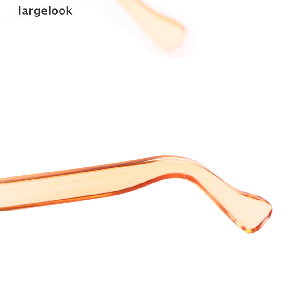 Kính mắt gọng tròn phối lông xù phong cách độc đáo 6.5 / 9.5cm