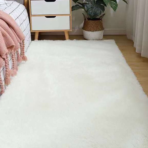 Thảm Lông Trải Sàn , Thảm Trải Sàn Lông Cao Cấp Nhập Khẩu Dày Đẹp Kích Thước M6X2M