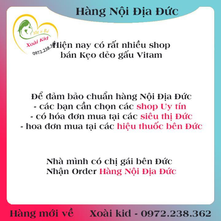 Kẹo Gấu Bổ Sung Vitamin Tổng Hợp Cho Trẻ Mivolis, Vị Trái Cây, 60 Viên - Nội Địa Đức Đủ Bill