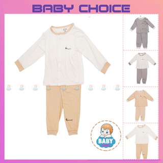 Quần áo trẻ em thu đông MINKY MOM Chính hãng dài tay đồ bộ bé gái bé trai sơ sinh 0 24 tháng tuổi quan ao tre em BDT5