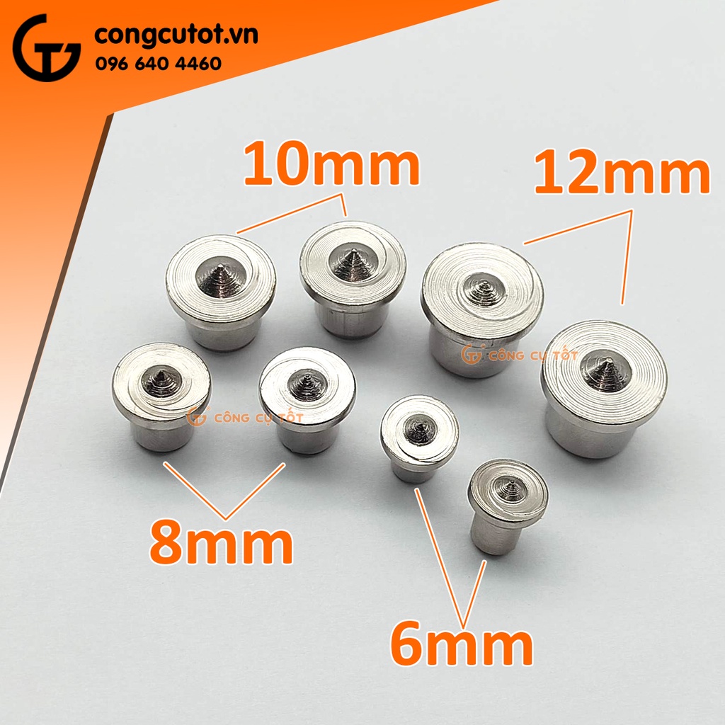Bộ 8 chốt lấy tâm gỗ 6-8-10-12mm