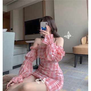 Đầm Trễ Vai Nữ Tính Ulzzang