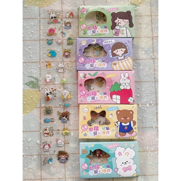 Hộp sticker nhiều tấm