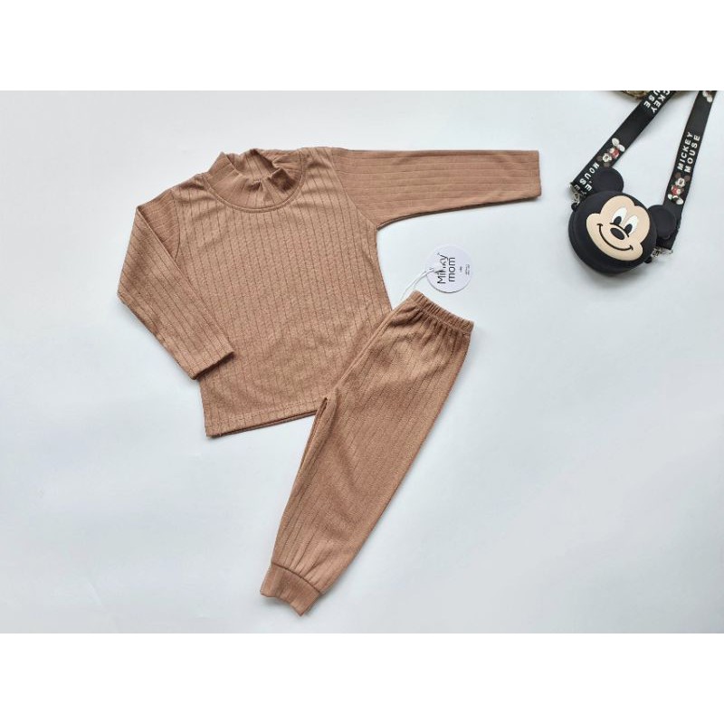 Bộ thun gân G2 cho bé minkid