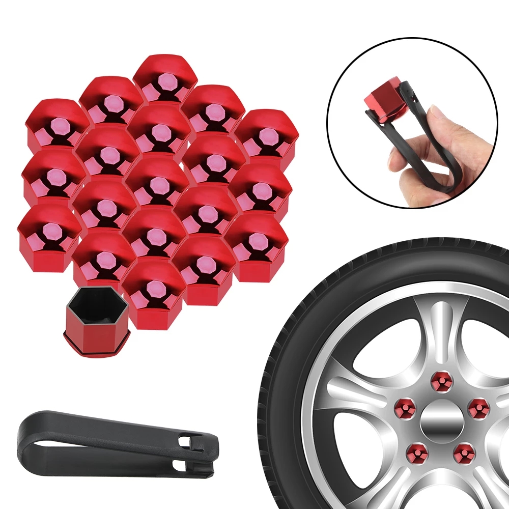 Set 20 Nắp Chụp Ốc Bánh Xe Ô Tô 17mm 19mm
