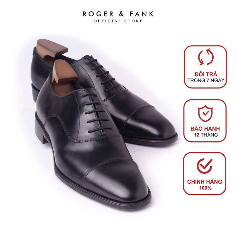 Giày da oxford cao cấp buộc dây ROGER & FANK