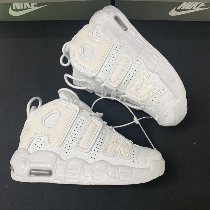 Giầy Uptempo trắng full da đẹp cao cổ fullbox