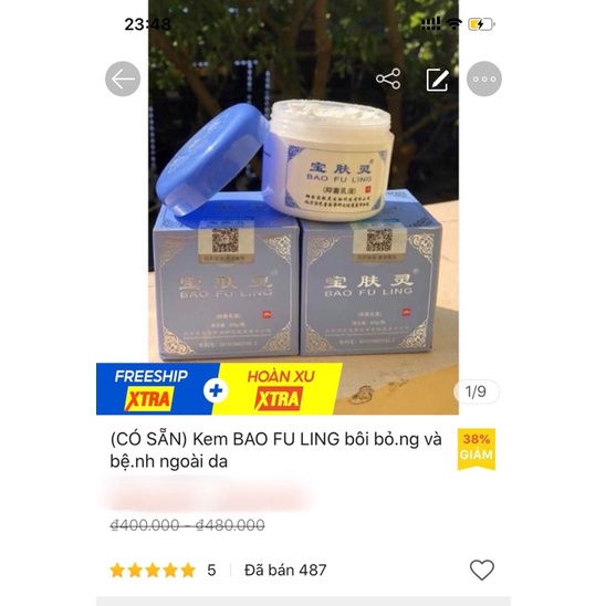 Kem Bỏng Bảo Phú Linh 60g và 150g