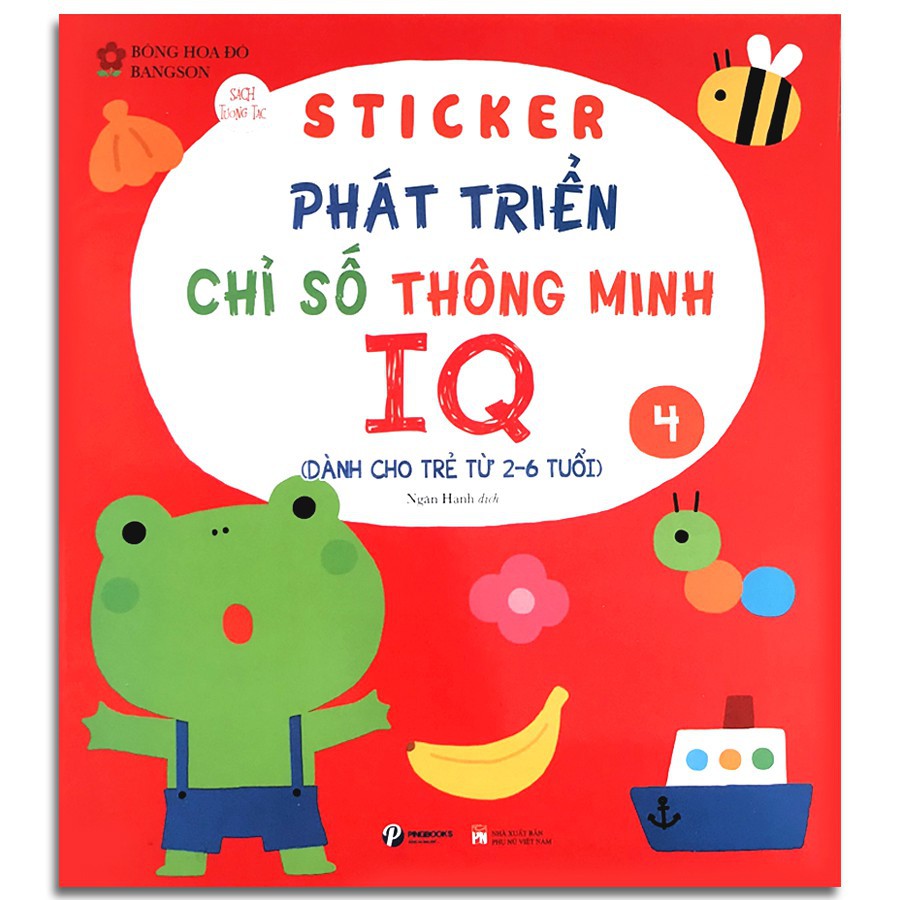 Sách - Sticker Phát Triển Chỉ Số Thông Minh IQ Dành Cho Trẻ 2-6 Tuổi (6 Cuốn Lẻ Tùy Chọn)