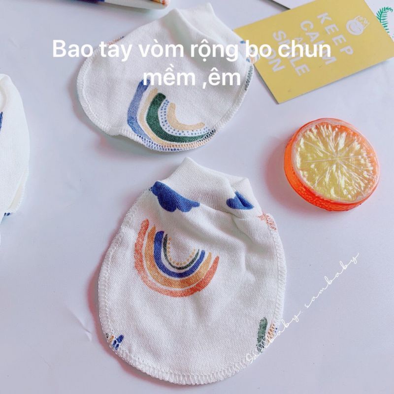 Chọn mẫu -  Set mũ bao tay chân Hotga cho bé sơ sinh loại đẹp