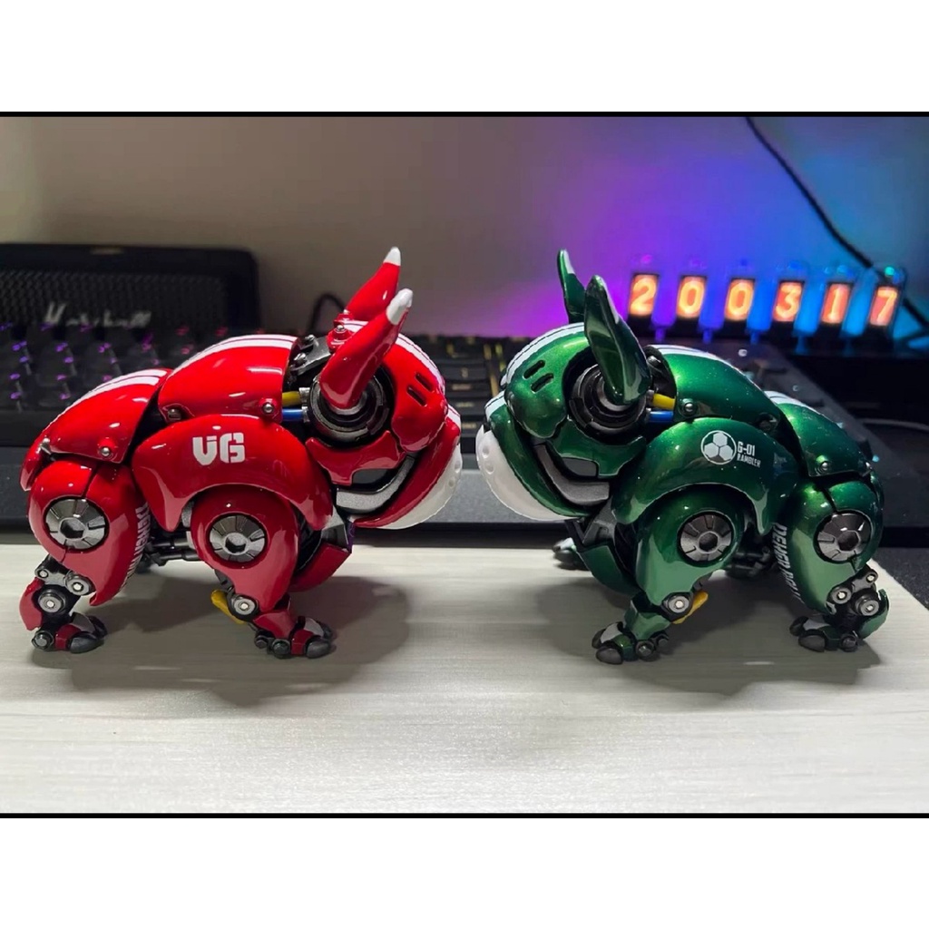 Mô hình Figure HWJ RAMBLER Robot Bulldog - Robot Bull Dog Chó Mechanical