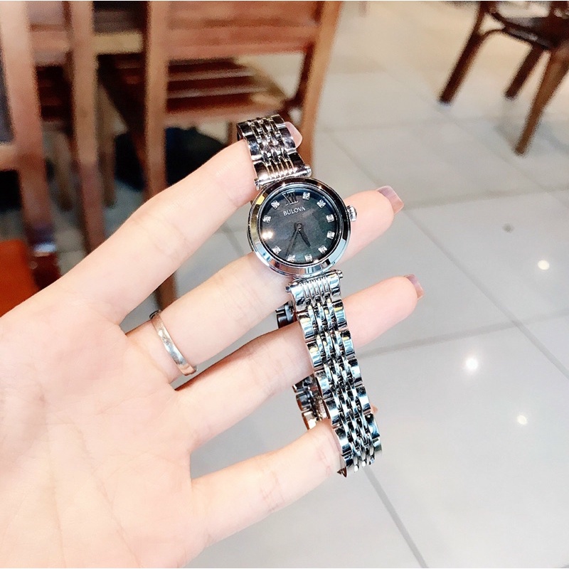 Đồng hồ nữ dây thép Bulova diamond 96P169