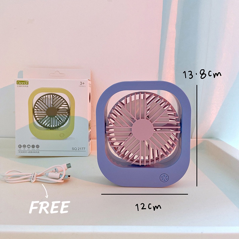 Quạt Để Bàn Ký Túc Xá Để Bàn Di Động Sáng Tạo Có Cổng Sạc USB Mới