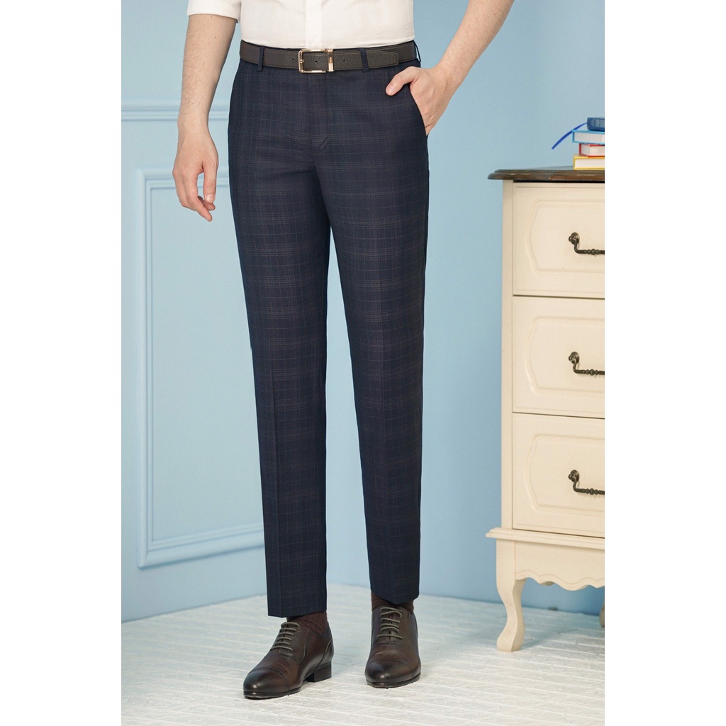 QUẦN ÂU NAM ADAM STORE XANH KẺ Q246