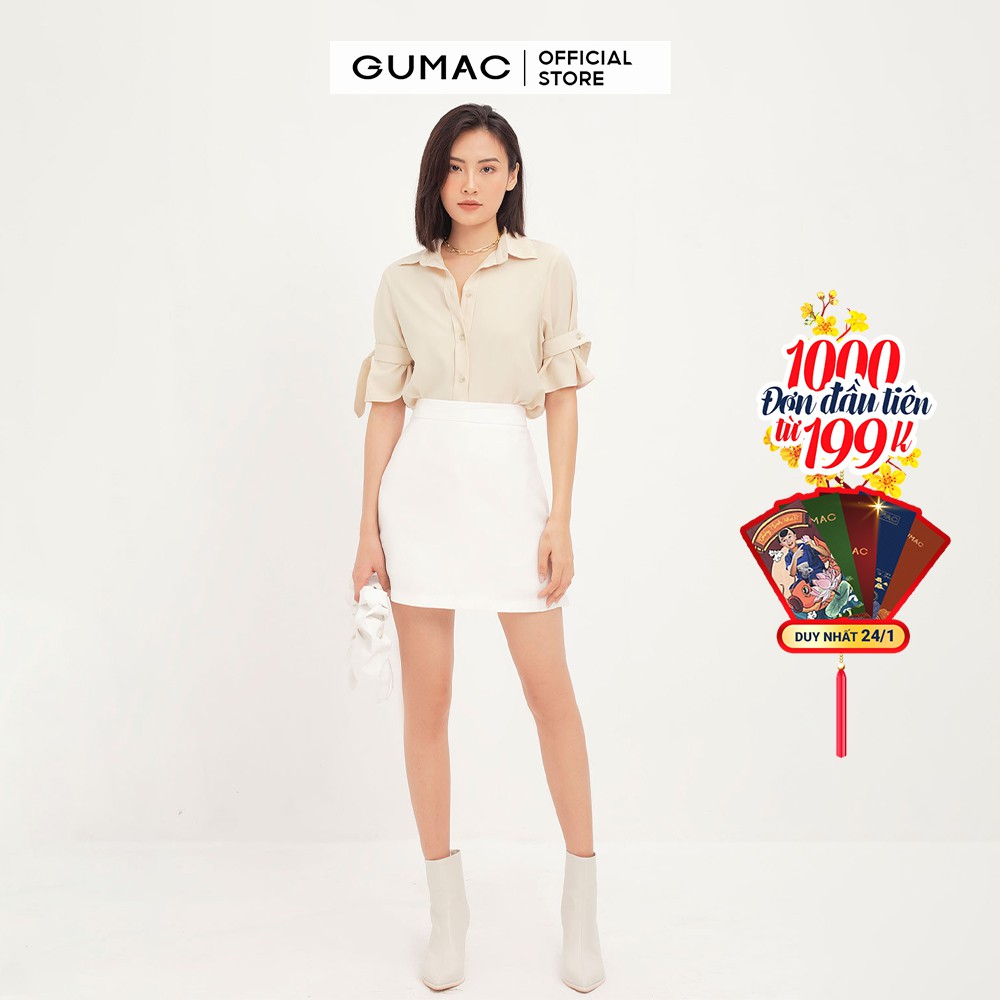 Chân váy nữ A cơ bản GUMAC VA12147