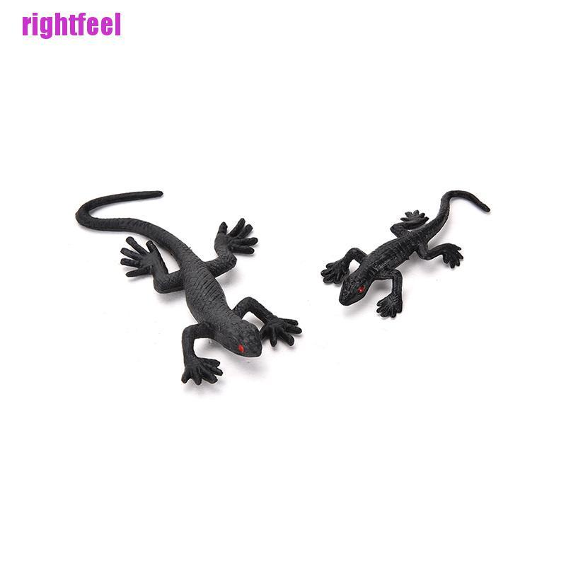 Set 2 mô hình thằn lằn giả bằng nhựa độc đáo vui nhộn