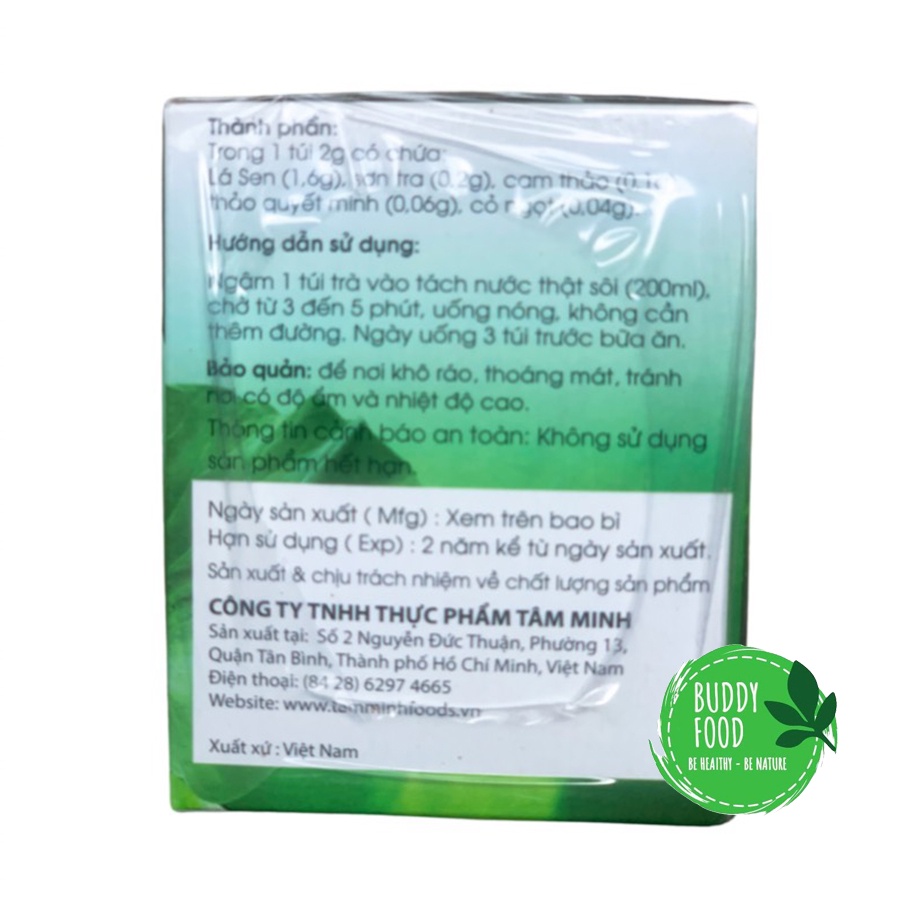 Trà Lá Sen Tâm Minh Giảm Cân Đẹp Da Hộp 40g 20 Túi Lọc