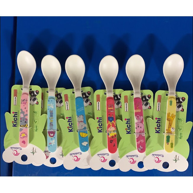 Muỗng / Thìa ăn dặm sợi tre Kichilachi - Dụng Cụ Tập Ăn Cho Bé - Mã 103 và 104 , 102