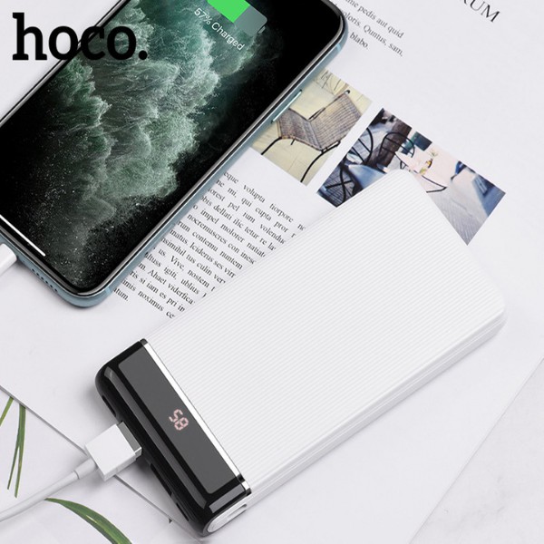 Pin sạc dự phòng Hoco J59 10000mAh Famous 3 cổng input 2 cổng output max 2A - Bảo hành 12 tháng bằng hóa đơn mua hàng