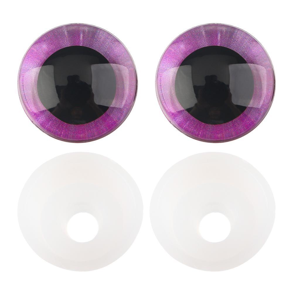 Mắt Nhồi Bông 3D 14 / 16 / 18 / 20 / 25mm Trang Trí Búp Bê