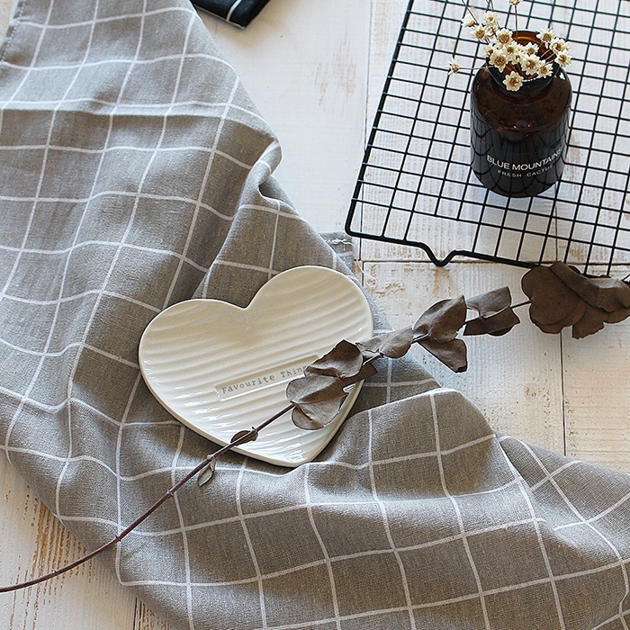Khăn Trải Bàn Vải Cotton Lanh Kẻ Sọc Trắng Đen Kiểu Hàn Quốc Chuyên Dùng Mang Đi Dã Ngoại