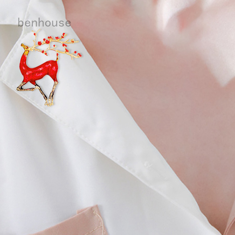 Ghim Cài Áo Hình Hươu Màu Sắc Thời Trang Cá Tính Dễ Thương