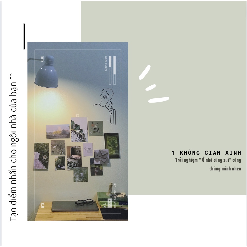 Tranh Decor Phòng Ngủ Tuna Poster Dán Tường Vintage Giấy Dán Bàn Học Đẹp GR1
