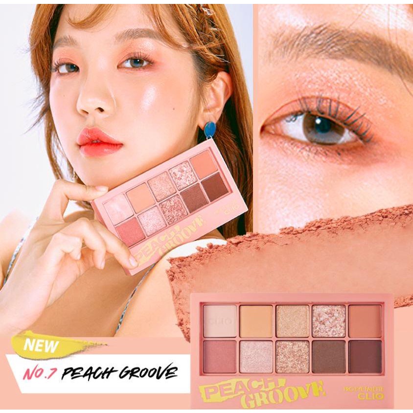 Bảng phấn mắt Clio Pro Eye Palette 10 mắt lì nhũ xinh, bám màu siêu tốt chính hãng Halomi | BigBuy360 - bigbuy360.vn