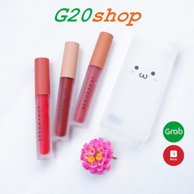Set 3 Son Kem Lì Herorange Fluffy Lip Glaze nội địa Trung g20shop