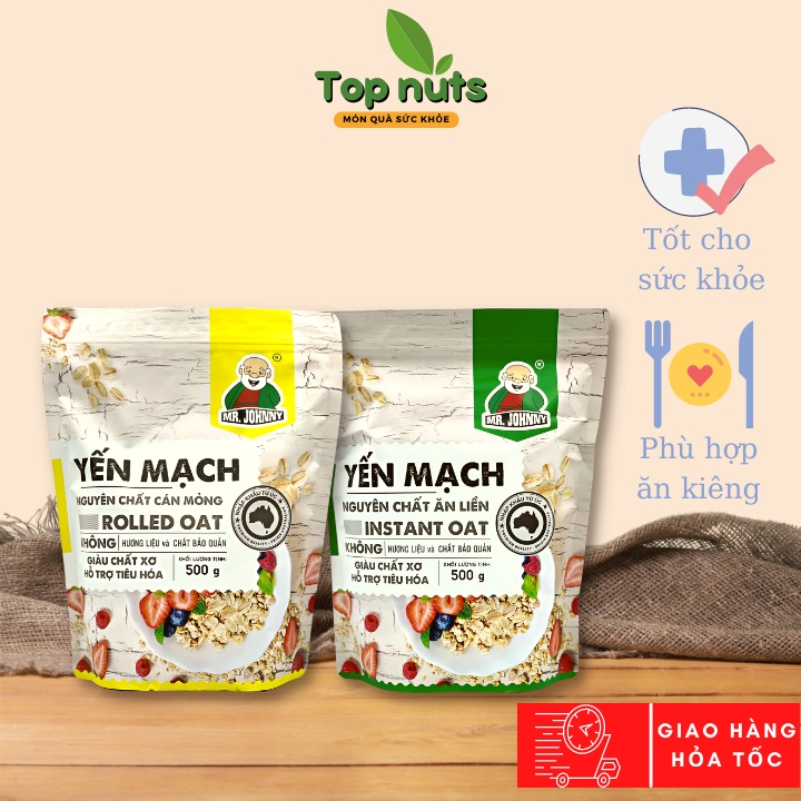 Yến Mạch Úc Tươi Combo 2 Túi 500g, Yến Mạch Giảm Cân An Toàn Chính Hãng