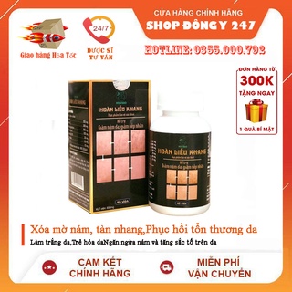 ✅Hoàn Liễu Khang 👍[Freeship] ❤️ - Hỗ trợ làm giảm lão hóa da, nám da, sạm da (Lọ 40 viên)