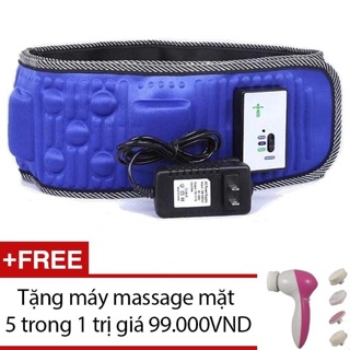 Đai rung giảm mỡ bụng X5 ( tặng kèm máy matsa mặt 5in1 )