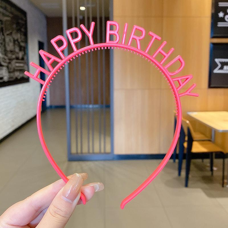 Cài Tóc Nhựa Chữ Happy Birthday Màu Sắc Cho Ngày Sinh Thần Ấn Tượng Phụ Kiện Tóc Nữ Xu Hướng Mới