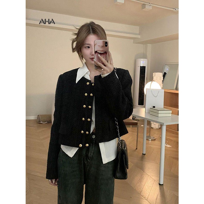 Áo Khoác Dáng Ngắn Thời Trang Mùa Thu Cao Cấp Cho Nữ