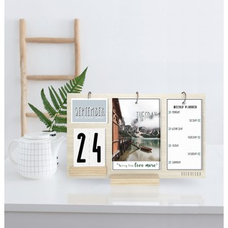 [LỊCH TRANG TRÍ NHỎ ĐỂ BÀN] - LỊCH GỖ 2020 HIỆN ĐAI + ĐẸP + GIẤY DÀY - VIẾT GHI CHÚ/NOTE - MẪU PHONG CẢNH