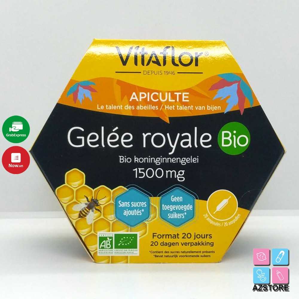 SỮA ONG CHÚA VITAFLOR BIO 1500MG 20 ỐNG CỦA PHÁP