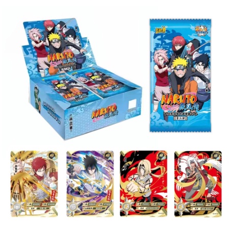 Hộp Thẻ Bài 5 ảnh thẻ nhân phẩm ngẫu nhiên mỗi gói Anime Naruto chibi xinh xắn
